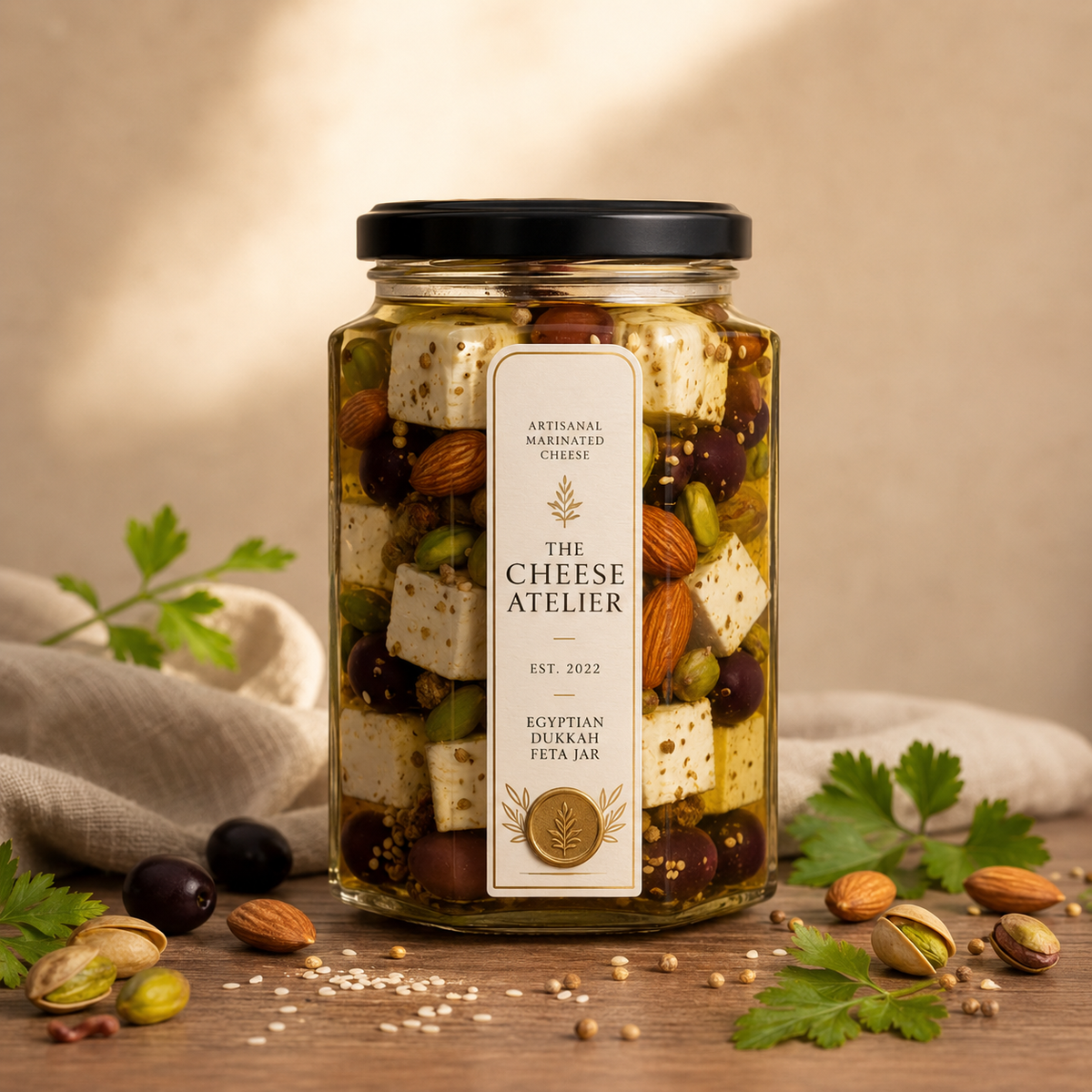 Egyptian Dukkah Feta Jar - Ancient Flavours Reimagined (250g)