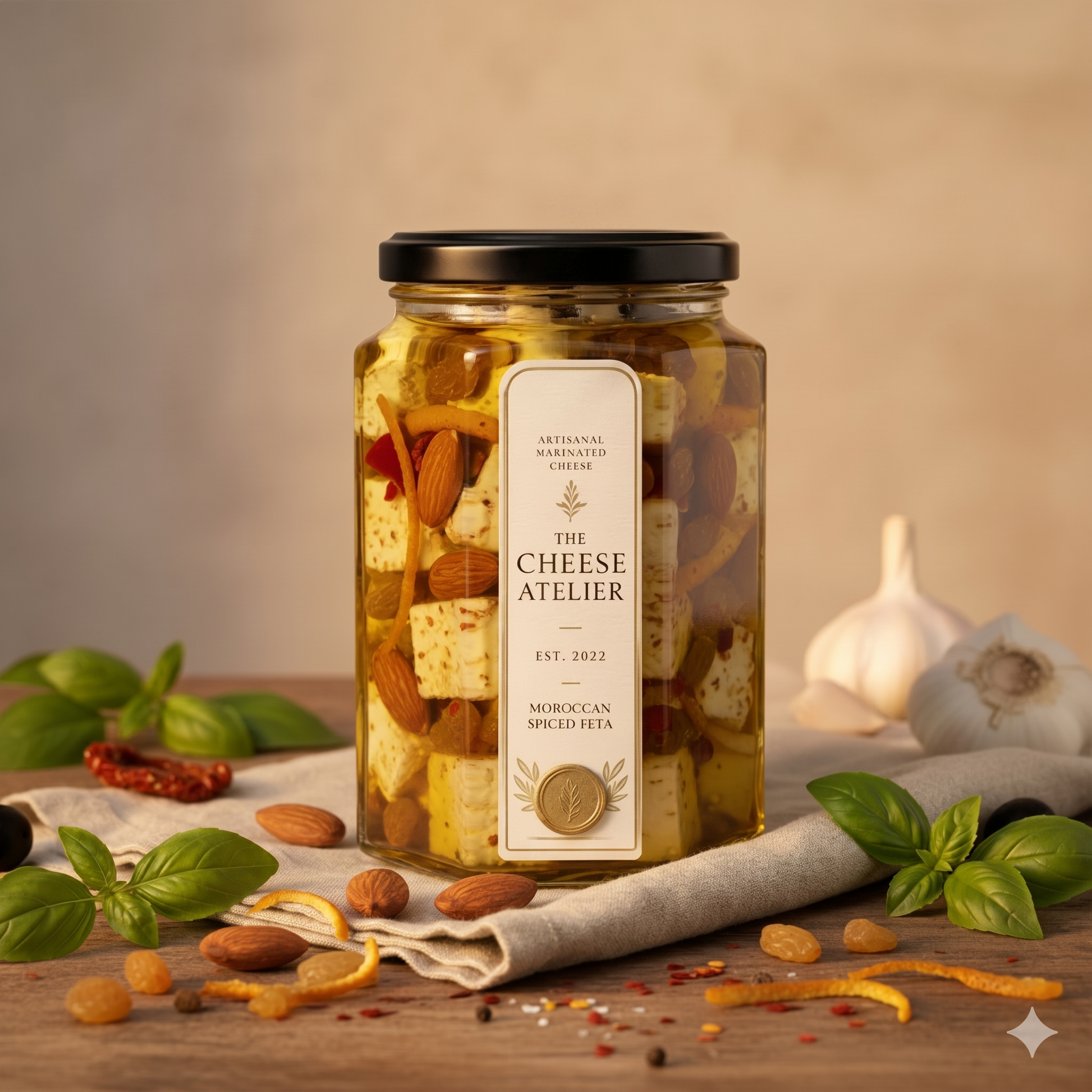Moroccan Spiced Feta Jar