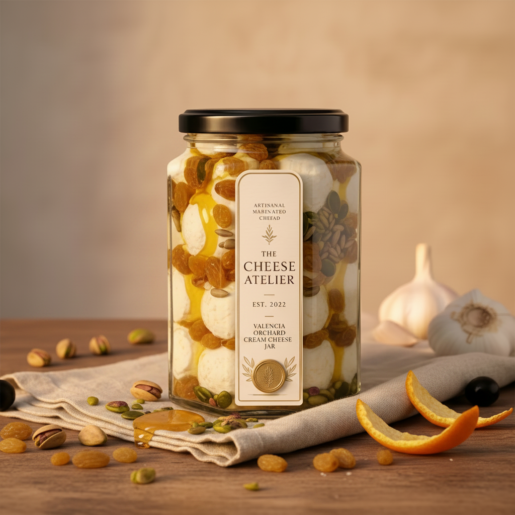 Valencia Orchard Cream Cheese Jar - Sweet Elegance from Central Europe (250g)
