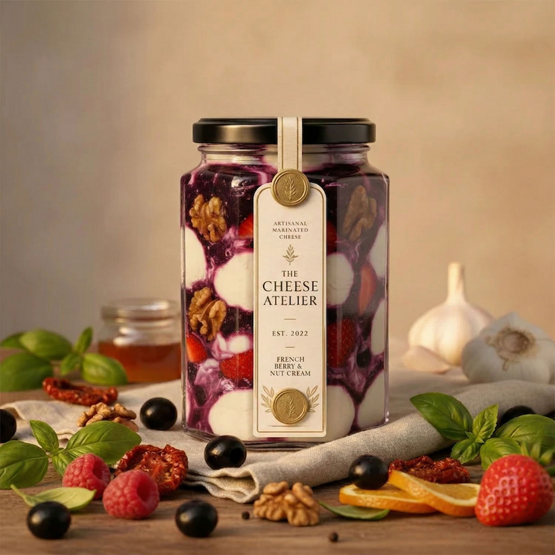French Berry & Nut Cream Jar
